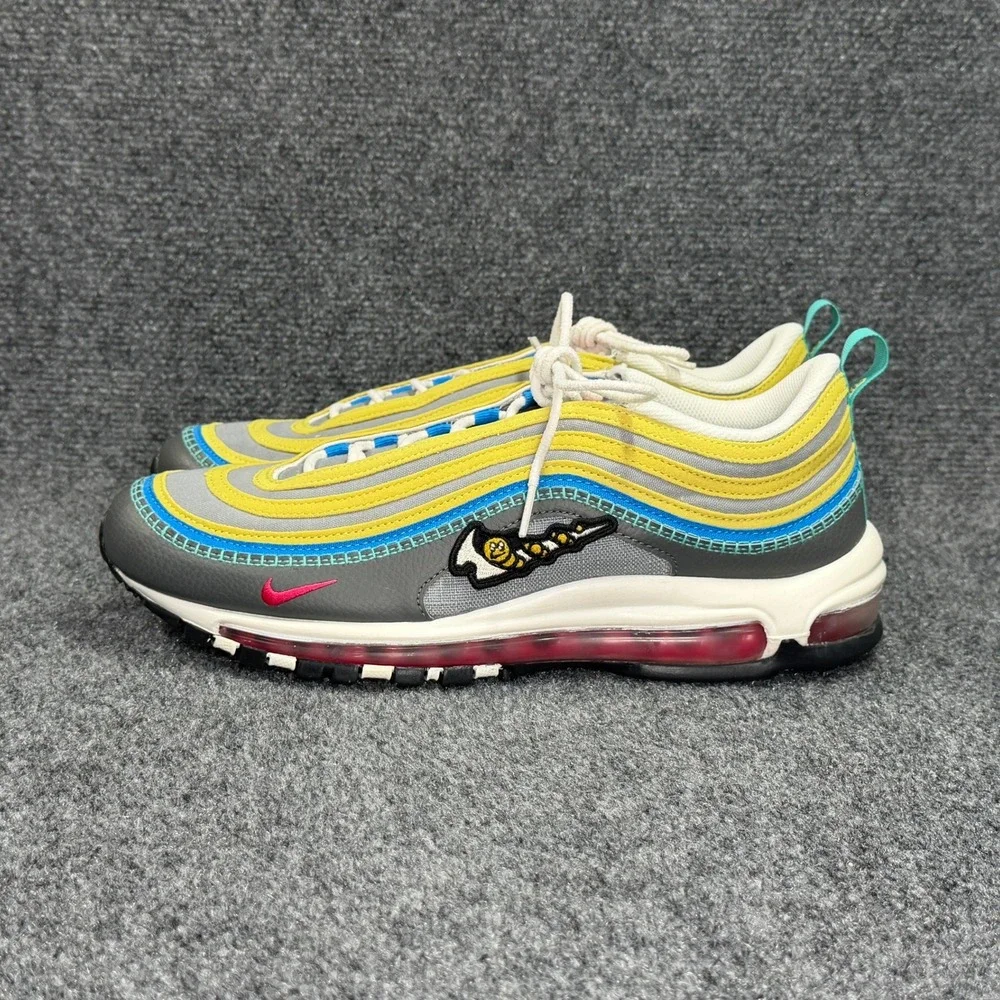 Nike Air Max 97 Shoes Men 11 Air Sprung Iron Grey Athletic Retro Running Sneaker